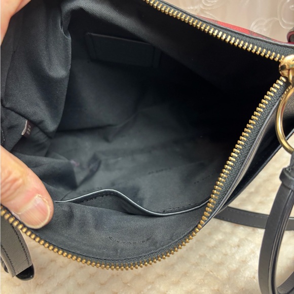 COACH Gingham Print Chaise Crossbody - Picture 13 of 16